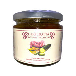 CONDIPASTA (Zucchine, fiori di zucca e salsiccia)